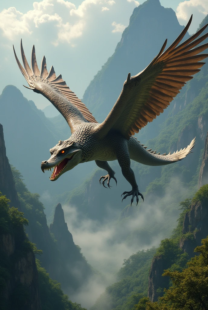 An alligator-eagle hybrid