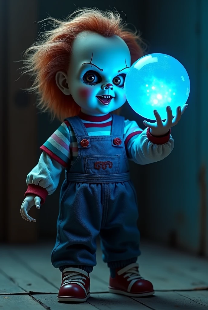 Chuck the Killer Doll with a Blue Crystal Ball