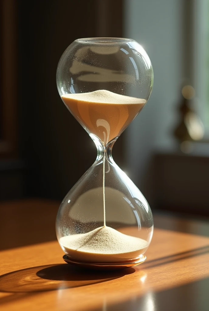 an hourglass clock