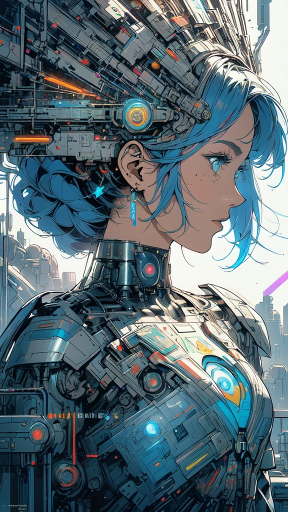 (((masterpiece, highest quality))),(((solo:1.2))),(((1girl:1.2))),32k wallpaper, very detailed, poster, vintage science fiction,(((((geometric cinematic movie poster))))), ((((bauhaus)))),(((abstract))),((((mid century modern)))),(((((portfolio))))),(((((Close-up))))),(((((bust up))))),((((more various angle)))),(((highlight))),(((complete. detailed face))),(((Extremely talented))),(((most complecated machine))),(((Overall colorfully))),((((((Absolutely simple background)))))),(((((detailed futuristic machine))))),(((Cleavage))),(((marvel super heroes))),(((rainbow color scheme))),(((Very detailed UI))),(((So many meters))),(((Perpetual Motion Machine)))