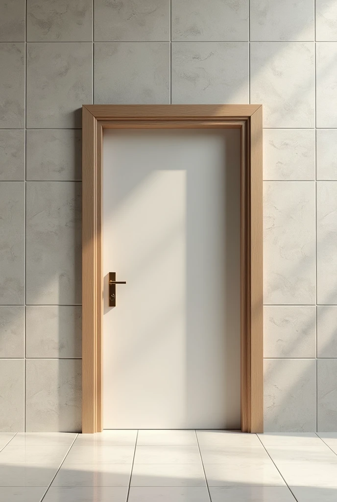 Single door with tiles