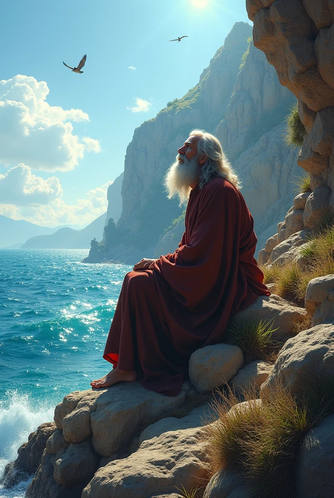 John on the island of Patmos