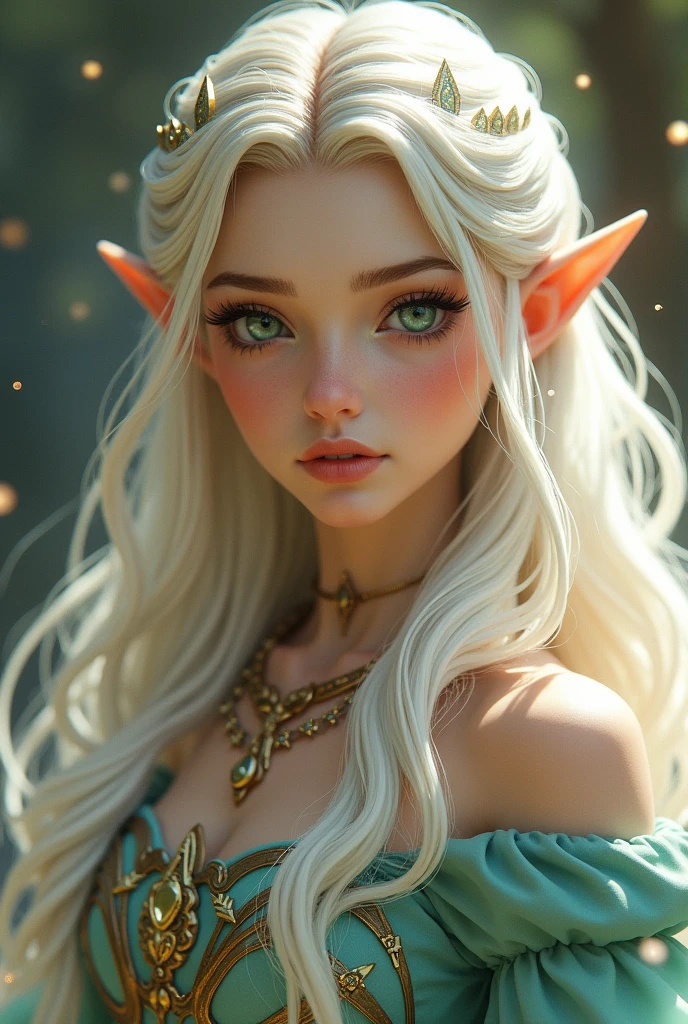 1girl, Princess Zelda, The Legend Of Zelda, albw, Nintendo, (best quality,4k,8k,highres,masterpiece:1.2),ultra-detailed,(realistic,Photorealistic,photo-realistic:1.37),beautiful detailed eyes,Beautiful Detailed Lips,extremely detailed eyes and face,longeyelashes,Alone,fantasy,magic,portrait,intricate details,ornate dress,elegant,serene expression,detailed background n close-up of a woman with long white hair wearing a bra., perfect by white girl, beautiful blonde girl, by white, beautiful blonde woman, a beautiful blonde, blonde goddess, Beautiful white hair, Photo of a beautiful woman, green eyes, Look at the viewer, sexy, labios definidos chica con by white, big breasts, perfect tits, white - blonde hair, white blonde hair, blonde woman, beautiful blonde hair, pelo rubio green eyes,best hd quality,8k, studio lighting,