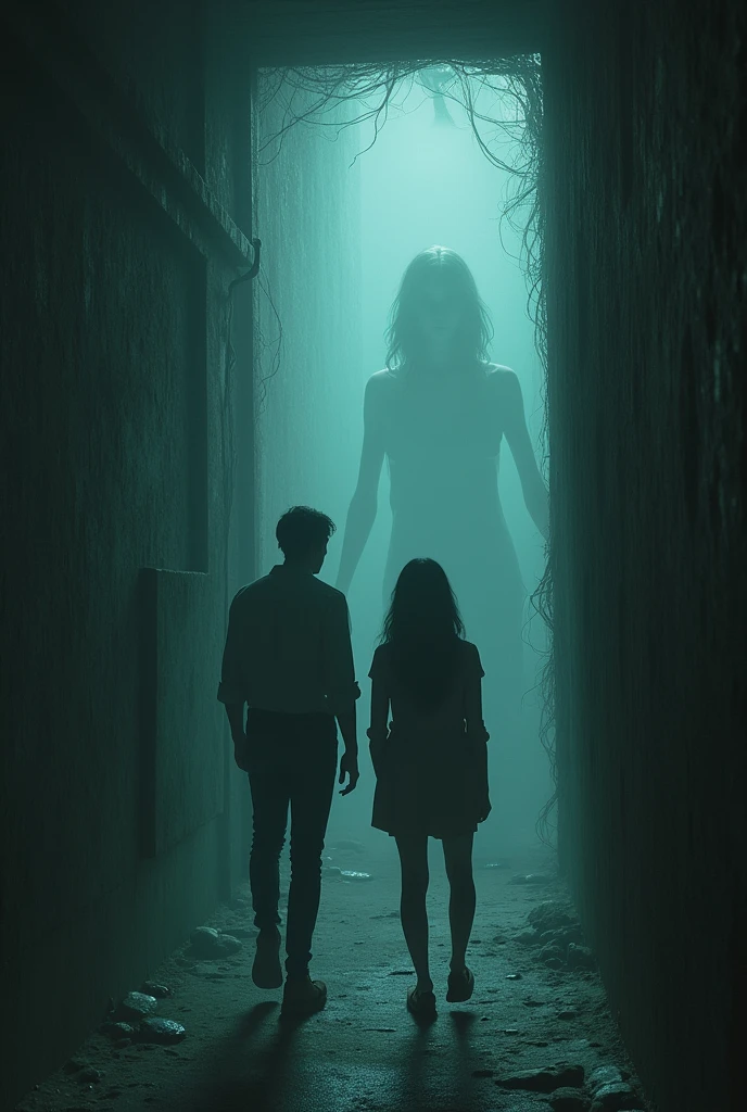 (Best Quality)), ((masterpiece)), (detailed),
The first sign upon entering, They hear a whisper that seems to come from the walls. They look at each other, nervous, but they decide to move on.