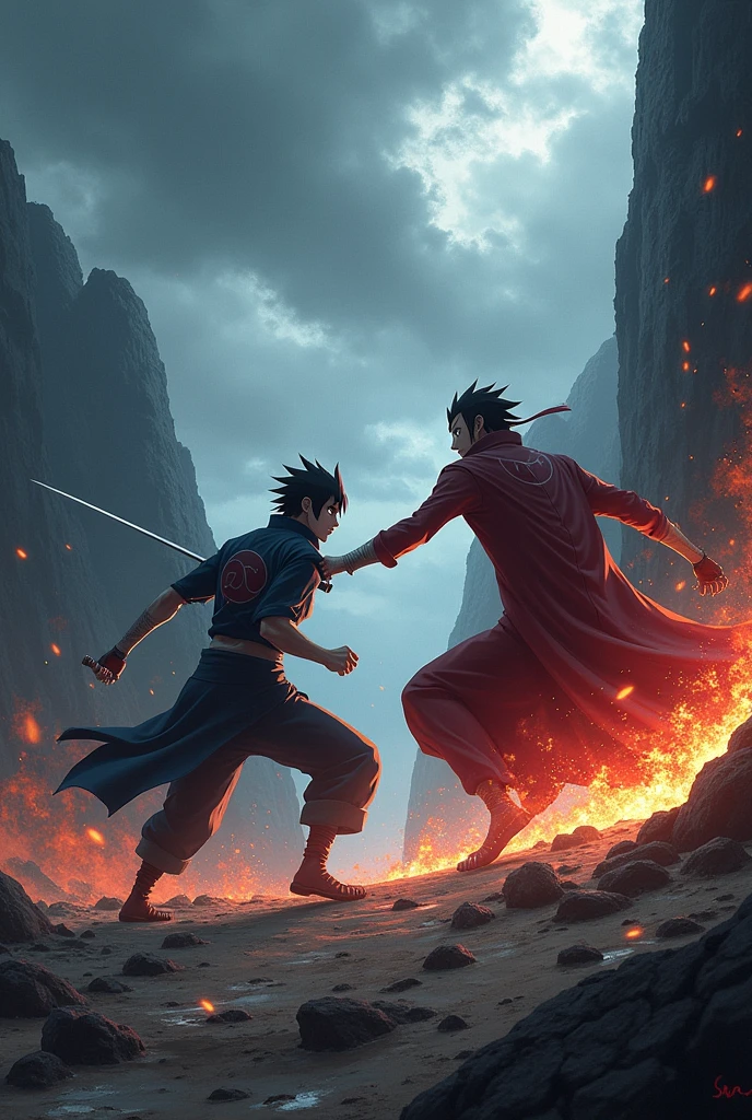 Sasuke Matando and Itachi
