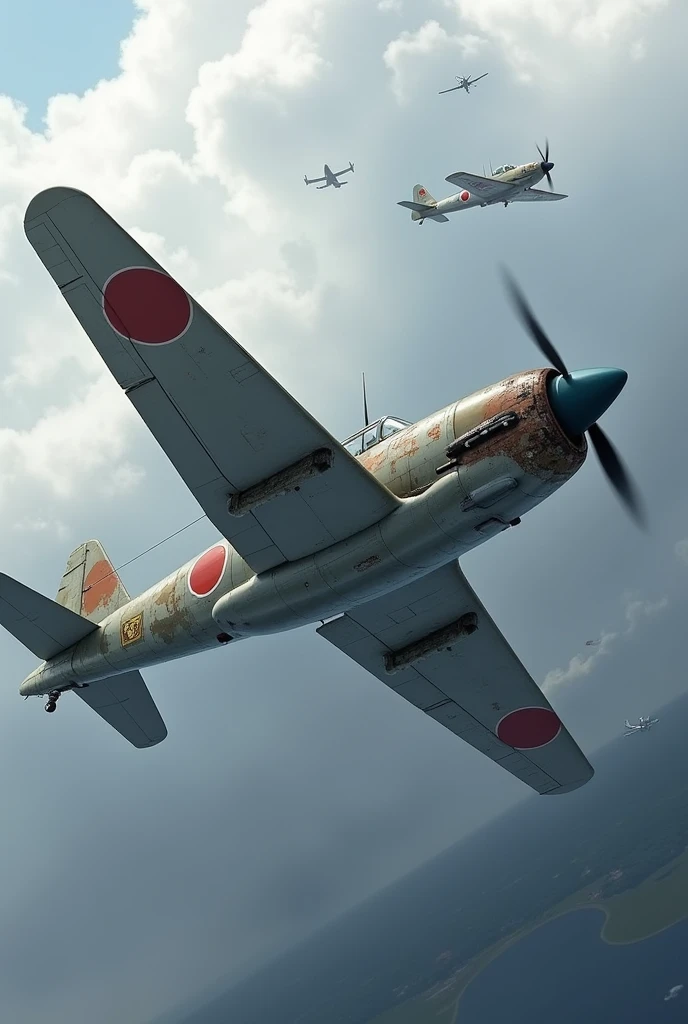 ww2, Fighter, 1 machine, ki-44, realistic, historical fact