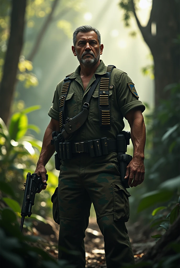 Please generate Andres Manuel Lopez Obrador as if he were Rambo