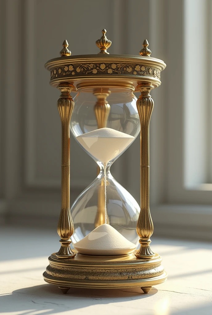A clock or hourglass, symbolizing the time of waiting and patience.