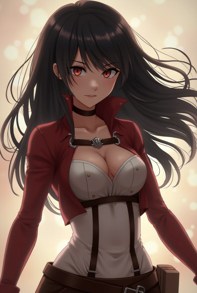 mikasa, attack on titan, nude,
