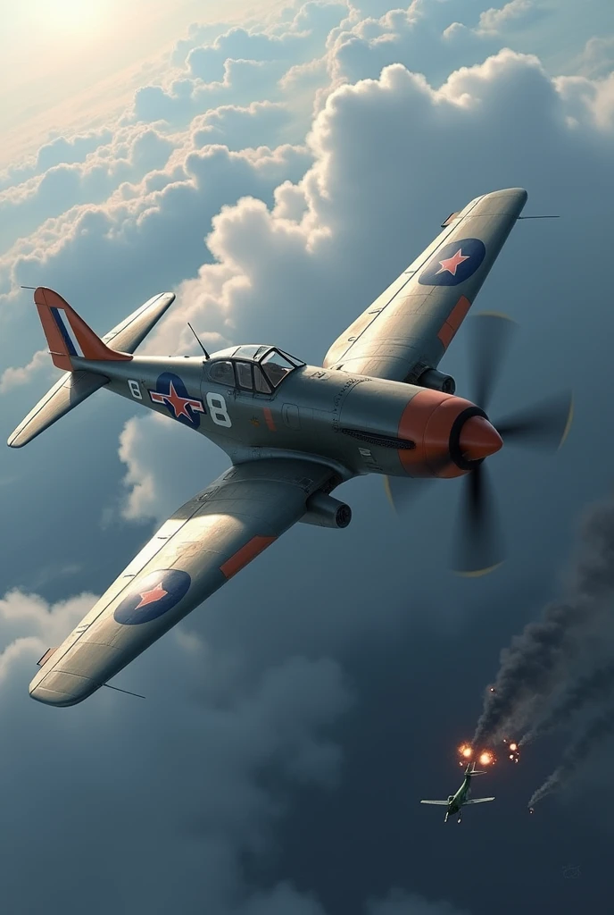 ww2, Fighter, 1 machine, Type 2 Fighter、Type 2 Single War、Second Battle、Nihitoe、Yongyeon, realistic, historical fact, correct