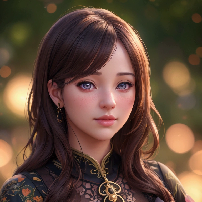 a girl in a garden, hoozue poozu pose, beautiful detailed eyes, beautiful detailed lips, extremely detailed face, long eyelashes, portrait, realistic, photorealistic, (best quality,4k,8k,highres,masterpiece:1.2),ultra-detailed,(realistic,photorealistic,photo-realistic:1.37),HDR,UHD,studio lighting,ultra-fine painting,sharp focus,physically-based rendering,extreme detail description,professional,vivid colors,bokeh,warm color tone,dramatic lighting