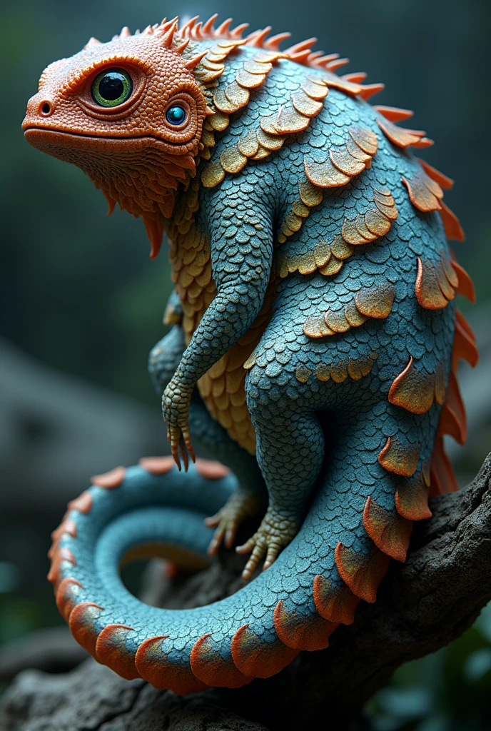 *Description of the Evolved Coating:**
Imagine an organism with a highly specialized and evolved outer covering.. The coating has an outer layer of overlapping scales with an iridescent and robust appearance., similar to the scales of a dragon or the ornamental feathers of an exotic bird. These scales are of various colors, with complex patterns that can change and adapt to the environment. Under these scales, A thermoregulatory layer of mammalian fur-like fibers provides insulation, with a soft texture that can expand or contract to regulate temperature.
Next, an intermediate layer of filter microstructures, similar to the gills of fish or the filaments of sea sponges, Improves nutrient and gas filtration. The entire coating has a dynamic ability to change its shape and stiffness in response to environmental signals., similar to the adaptation of feathers in birds or camouflage in reptiles.
The coating has an organic and adaptive appearance, with colors that can change according to the environment, and patterns that may include metallic or iridescent reflections. On the whole, The coating provides a combination of protection, Thermal adaptation and efficiency in resource capture, with an elegant and functional design.
But it does not have the texture of leaves, only the shape. But it does not have reptilian features or scales, it must be a fictitious biological coating.
