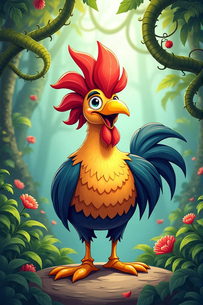 Cock of the Rock cartoon 