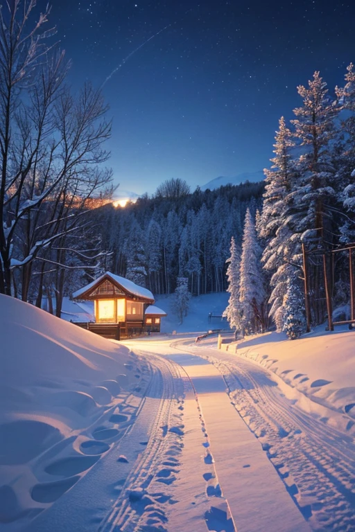 (best quality,4K,8k,High resolution,masterpiece:1.2),Super detailed,(actual,photoactual,photo-actual:1.37)
Hokkaido Snow Scenery,Ainu village, Capture the essence of the art of animation with vibrant colors and fine details. Scenes reminiscent of animated movies or screenshots from popular animated series, Showcasing exquisite animation and storyline. Barn beautifully rendered, Capturing the textures and architectural elements of the countryside. The light is very soft, Add a warm glow to the scene, Highlight the silhouette of the character against the snow. Color palette is vibrant and saturated, Mix of warm and cool colors, Improve overall visual impact. Snowflakes add a touch of magic and fantasy to the scene, Create a charming atmosphere.