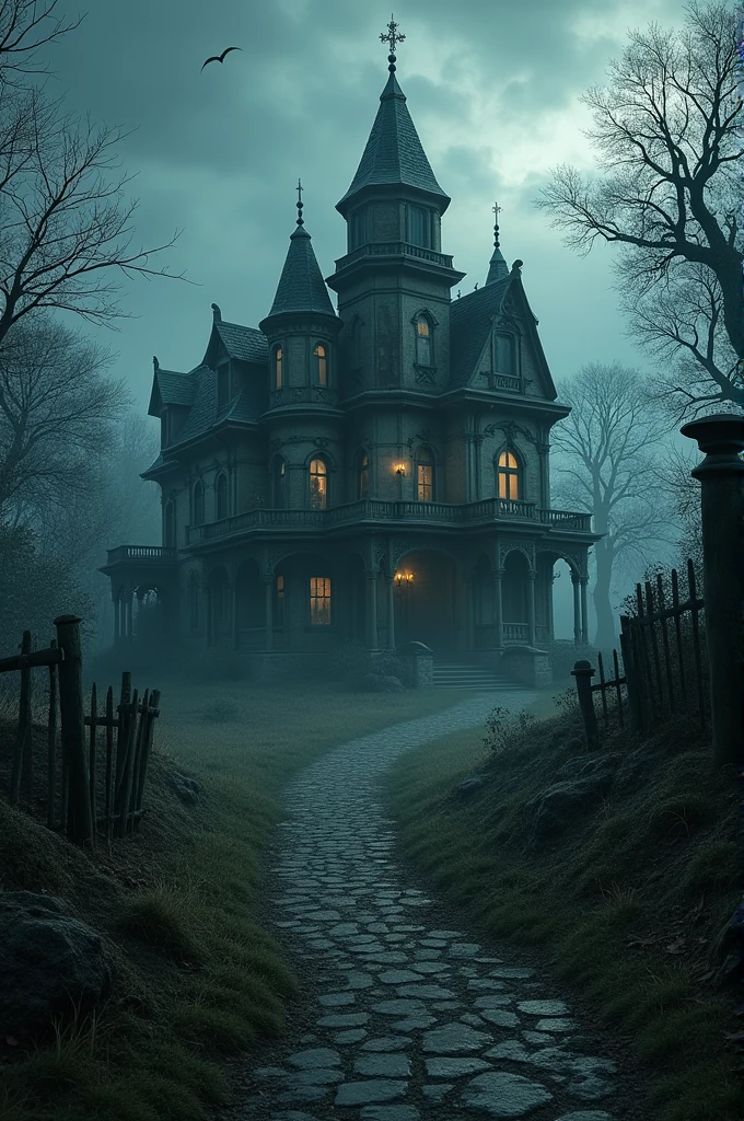 In a small village, there was an ancient mansion that everyone referred to as the "Haunted Mansion." It was said that strange noises could be heard at night, and no one dared to enter after dark.