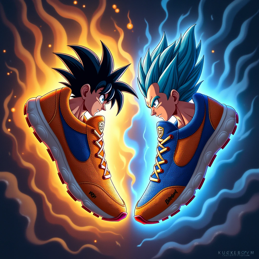 Goku and Vegeta sneakers