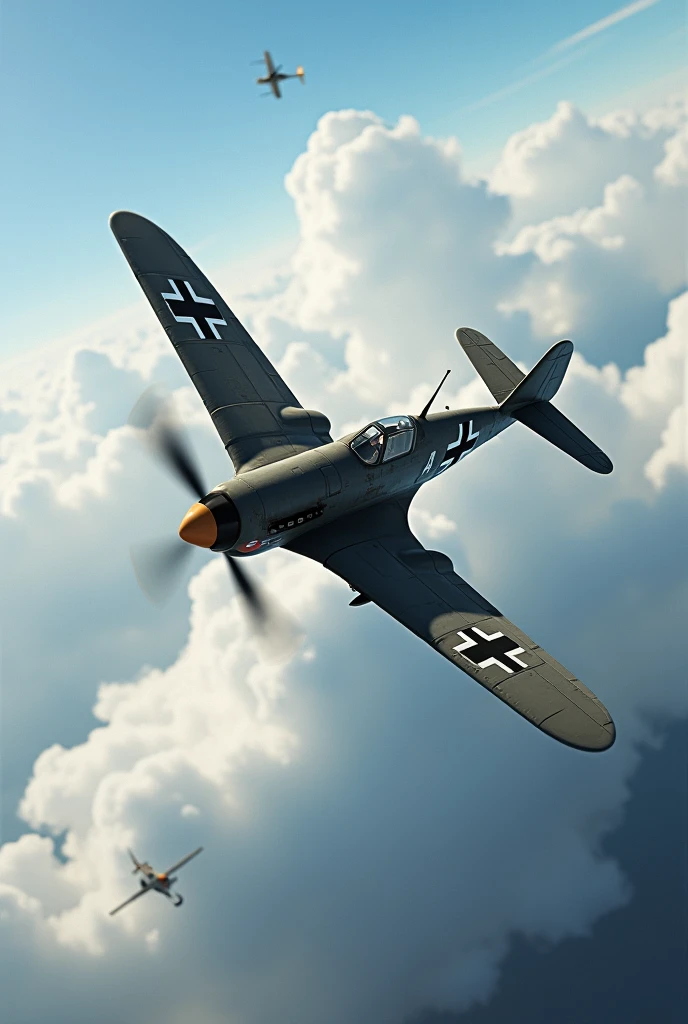 ww2, Fighter, 1 machine, me109g, realistic,