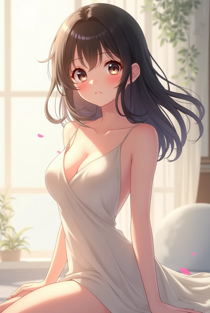 Beautiful anime girl without clothes