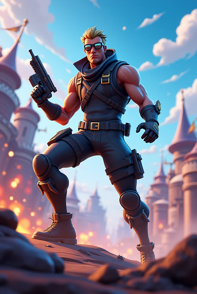 Thumbnail de live de jogando fortinite