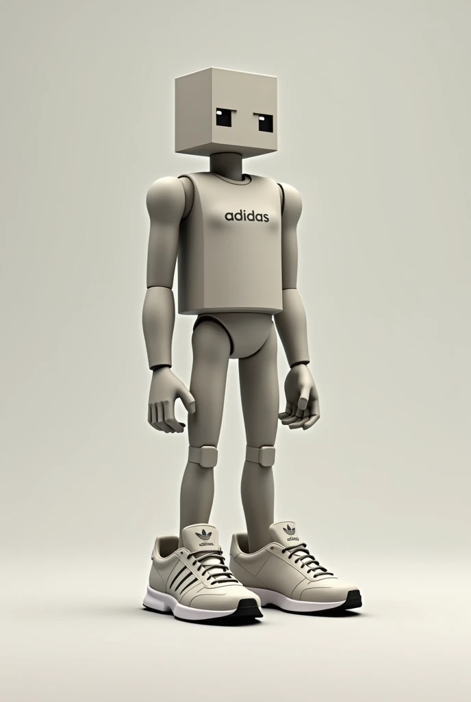 A chess pawn wearing Adidas shoes