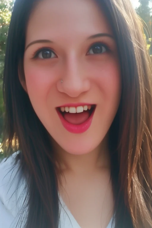 Photo of cute girl, 20 years old, cute face, smiling, open mouth, tongue out, (masterpiece:1.5), high quality, aesthetic photo ,(HDR:1.3), pore and detailed, intricate detailed, graceful and beautiful textures, RAW photo, 16K, diffused sunlight, 8K, RAW photo, top-notch quality, exceptionally detailed RAW color photo, professional-grade photograph, (realistic, photorealistic:1.2), (highly detailed skin:1.1), ultra-high resolution, (lenz 80mm), (F/1.2),(Best quality, 8k, 32k, Masterpiece, raw photo, Photoreal, UHD:1.2),lifelike rendering, physical-based rendering, 8k photo, Award Winning Photo,(masterwork:1), (photorealism), (1girl), (HyperDetailed) (Hyper Realistic) detailed photograph, high detailed, 8k, 8k resolution, polished, HDR, 8k, sharp focus, background lights, color photo, shallow depth of field, natural light, (perfect hands) camera focused on subject