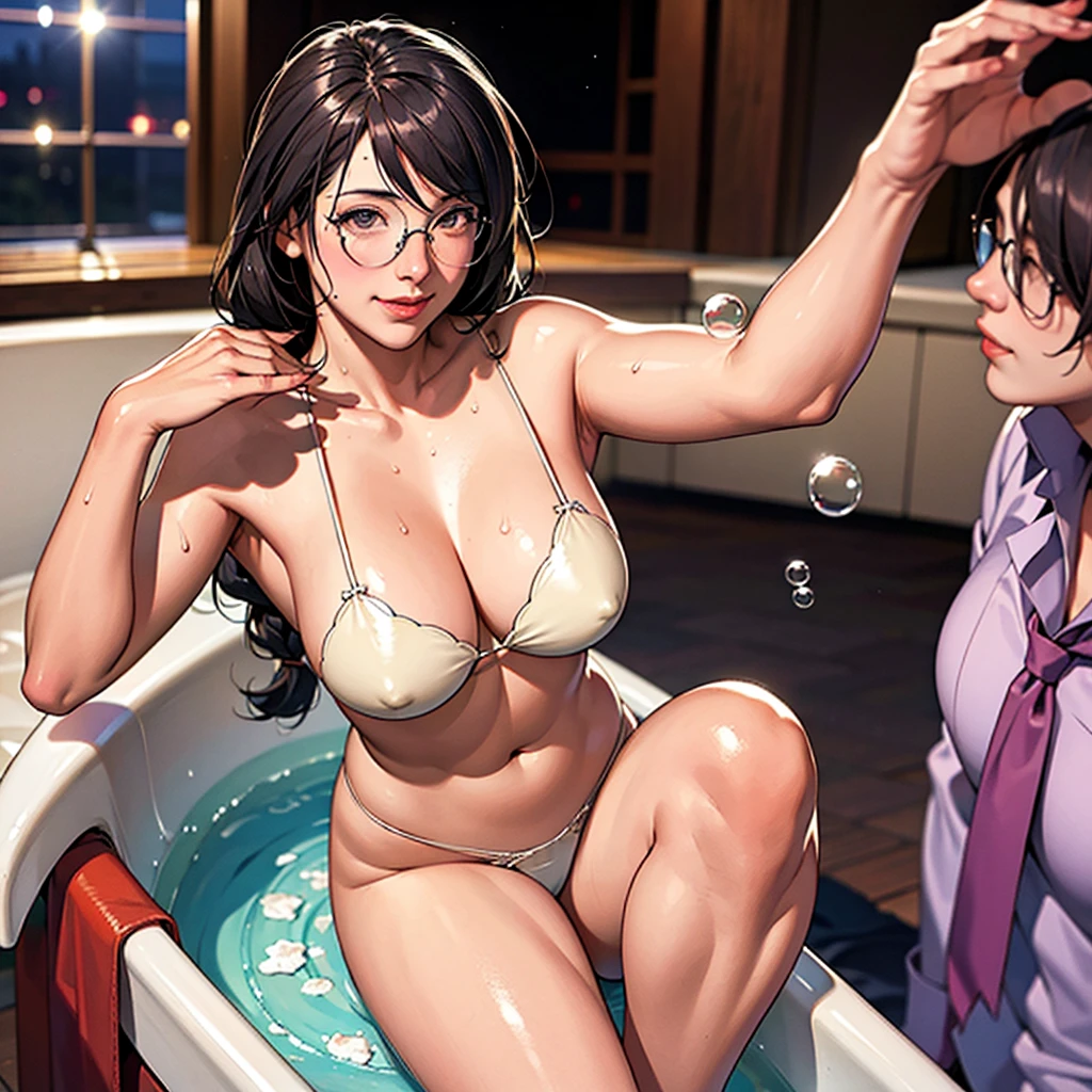 ((Master quality, 8K, masterpiece:1.3, ultra-detailed, high resolution, RAW Photos, detailed , blurry, Actual, ((hyper realistic)), photo, HDR)), BREAK, Anatomically perfect, perfect hands, perfect legs, perfect feet, detailed eyes, BREAK, , blackhanekawa, cat girl, One woman alone, BREAK, beautiful face, beautiful detailed eyes, ((( , Body covered in soap bubbles))), , ( Round and Stacked Breasts, ), Cleavage, curvy, slim waist, (((, seductive smile ))), Sweat-soaked skin, BREAK, wearing( , , , Loincloth fundoshi, Wet:1.5, ), ((, )), , Graffiti art, BREAK, ( Random Angle, full-body, ), dynamic angle, , background(Realistic , cinematic lighting, depth of field, indoor, Love Hotel, Bathroom, Bathtub, Full of Foam , , A flirty atmosphere, night, , light particles)