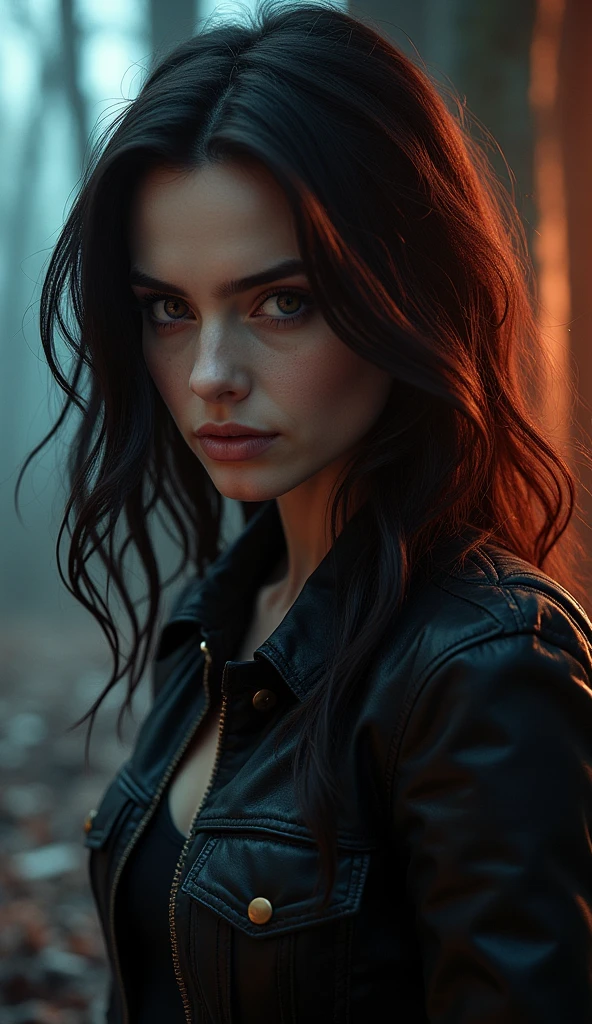 Draw a series of dynamic images of exciting moments from The Vampire Diaries series, with main characters in dramatic and intense scenes, using contrasting lighting. HIGH DETAILED, ULTRA REALLISTIC, 8k.