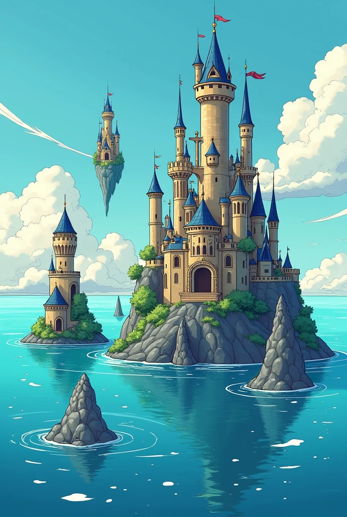 You have a fanart of "castles in the see" with the type of image of the comic