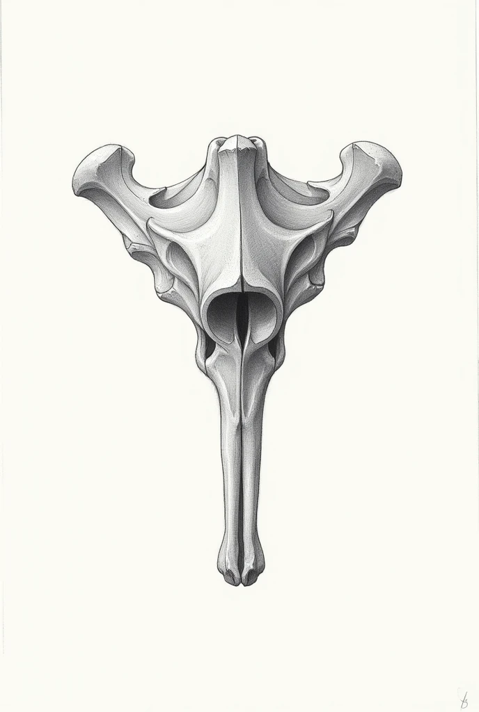 drawing of the canine scapula bone