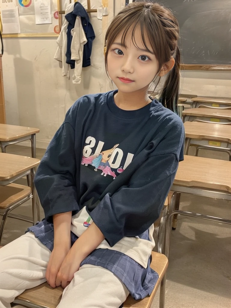 Super cute elementary school girls t-shirt