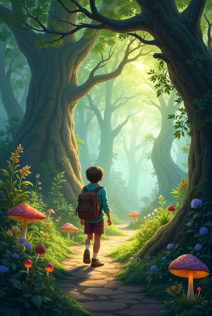 And so, Sam’s journey to the enchanted forest became a cherished memory, a reminder of the magic that exists when one’s heart is open to wonder and the importance of caring for the world around us.