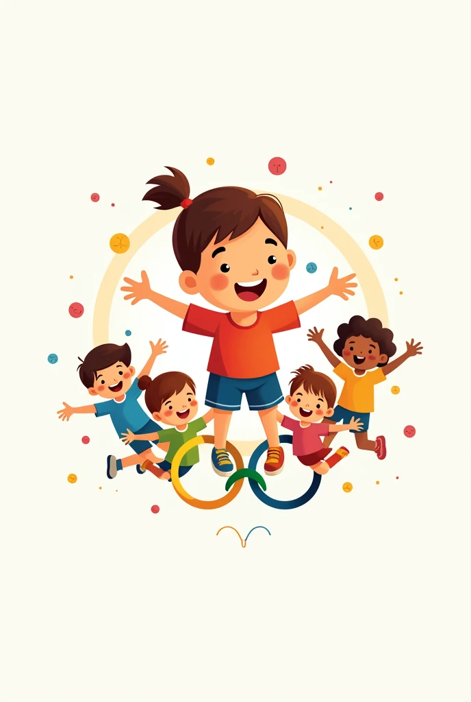 Create a logo for an Olympic teen NGO that donates toys to orphanages for underprivileged children