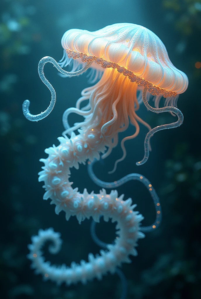 "Jellyfish-Snake fusion Hybrid"" Ultra HD high resolution 4K