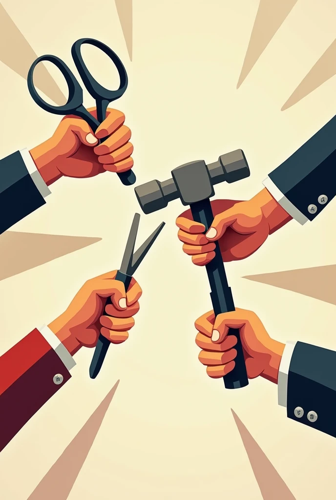 Rock Paper Scissors, hammer, scissors,
paper