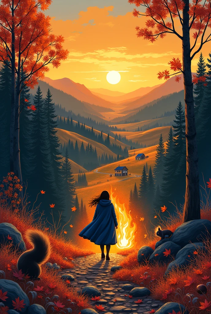 flame🔥、Orange 🟠、autumn🐿🌰、hero、Sweden🇸🇪、Journey🗺、紅葉🍁

これらからシンボルマークを書いて