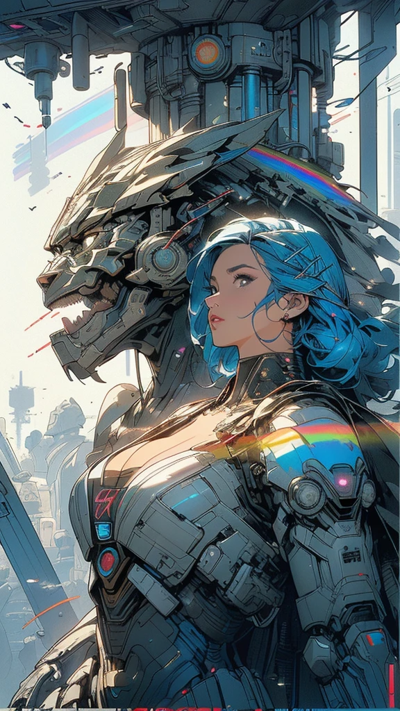 (((masterpiece, highest quality))),(((solo:1.2))),(((1girl:1.2))),32k wallpaper, very detailed, poster, vintage science fiction,(((((geometric cinematic movie poster))))), ((((bauhaus)))),(((abstract))),((((mid century modern)))),(((((portfolio))))),(((((Close-up))))),(((((bust up))))),((((more various angle)))),(((highlight))),(((complete. detailed face))),(((Extremely talented))),(((most complecated machine))),(((Overall colorfully))),((((((Absolutely simple background)))))),(((((detailed futuristic machine))))),(((Cleavage))),(((marvel super heroes))),(((rainbow color scheme))),(((Very detailed UI))),(((So many meters))),(((Perpetual Motion Machine)))