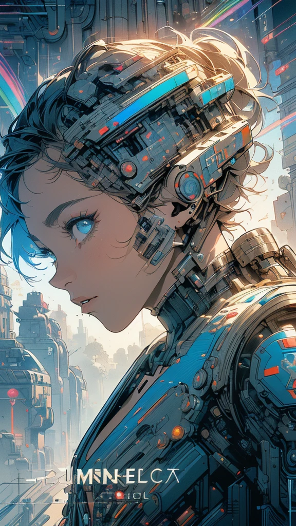 (((masterpiece, highest quality))),(((solo:1.2))),(((1girl:1.2))),32k wallpaper, very detailed, poster, vintage science fiction,(((((geometric cinematic movie poster))))), ((((bauhaus)))),(((abstract))),((((mid century modern)))),(((((portfolio))))),(((((Close-up))))),(((((bust up))))),((((more various angle)))),(((highlight))),(((complete. detailed face))),(((Extremely talented))),(((most complecated machine))),(((Overall colorfully))),((((((Absolutely simple background)))))),(((((detailed futuristic machine))))),(((Cleavage))),(((marvel super heroes))),(((rainbow color scheme))),(((Very detailed UI))),(((So many meters))),(((Perpetual Motion Machine)))