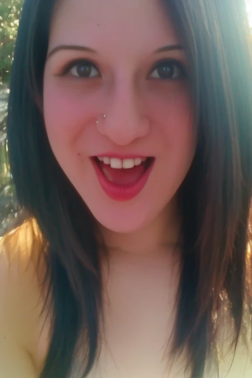 Photo of cute girl, 20 years old, (perfect face:1.5), (perfect eyes:1.5), (perfect mouth:1.5), (perfect teeth:1.5), (cute face:1.5), smiling, wide open mouth, (sexy black strapless lace corset:1.3), (sexy medium breasts:1.5), (naked shoulders:1.5), (masterpiece:1.5), high quality, aesthetic photo ,(HDR:1.3), pore and detailed, intricate detailed, graceful and beautiful textures, RAW photo, 16K, diffused sunlight, 8K, RAW photo, top-notch quality, exceptionally detailed RAW color photo, professional-grade photograph, (realistic, photorealistic:1.2), (highly detailed skin:1.1), ultra-high resolution, (lenz 80mm), (F/1.2),(Best quality, 8k, 32k, Masterpiece, raw photo, Photoreal, UHD:1.2),lifelike rendering, physical-based rendering, 8k photo, Award Winning Photo,(masterwork:1), (photorealism), (1girl), (HyperDetailed) (Hyper Realistic) detailed photograph, high detailed, 8k, 8k resolution, polished, HDR, 8k, sharp focus, background lights, color photo, shallow depth of field, natural light, (perfect hands) camera focused on subject, head to stomach shot.