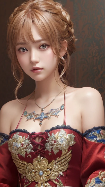 ((((Highest quality))))、(((Ultra-precision CG16K wallpaper)))、(((masterpiece)))、(((Very detailedな)))、(((Extreme detail)))、１people々&#39;woman、Mature woman、2 woman、((The Face of Japan))、((Very beautiful face))、((beauty:1.5))、((Straight semi-long hair:1.3、Blunt bangs))、(Shiny brown hair)、Beautiful and delicate eyes、Brown eyes、Raise your eyebrows、High nose、Small nostrils、Small Mouth、Seductive lips、Beautiful breasts、((C cup size breasts))、Cleavage、Plump body、(Chubby body type)、Perfect Proportions、Perfect Anatomy、Perfect composition、Beautiful subtle shadows、Beautiful natural light、Beautiful details sparkle、Written boundary depth、(((High chroma)))、(((Genuine:1.9)))、((vivid:1.5))、((horn:1.6))、((Beautiful Skin))、((Skin Texture))、((Genuine skin feel))、(((Close-up shot:1.5)))、((Horn angle seen from the front:1.6))、((Surprised face with mouth open:1.6))、(Eyes looking up at me:1.5)、Bright sunlight、Natural light、(((blush、sexly、joy、Trance:1.8)))、(Sleepy eyes:1.6)、((Half-open lips:1.6))、((necklace、Wear earrings:1.3))、Latex bodysuit、Knee-high boots、Huge 、Long brown hair、Shiny, Oily skin、Glowing Skin、Indoor competition pool、White skin、Upper Body、Face close-up、flying debris, Highest quality, Realistic, Very detailed, finely, High resolution, 8K Dende Wallpaper, A beautiful woman,, Light brown messy hair, Wear a business suit, Sharp focus, Perfect dynamic composition, Beautiful and detailed, Detailed Hair, Detailed Realistic skin texture, smile, Close-up portrait, Model body type