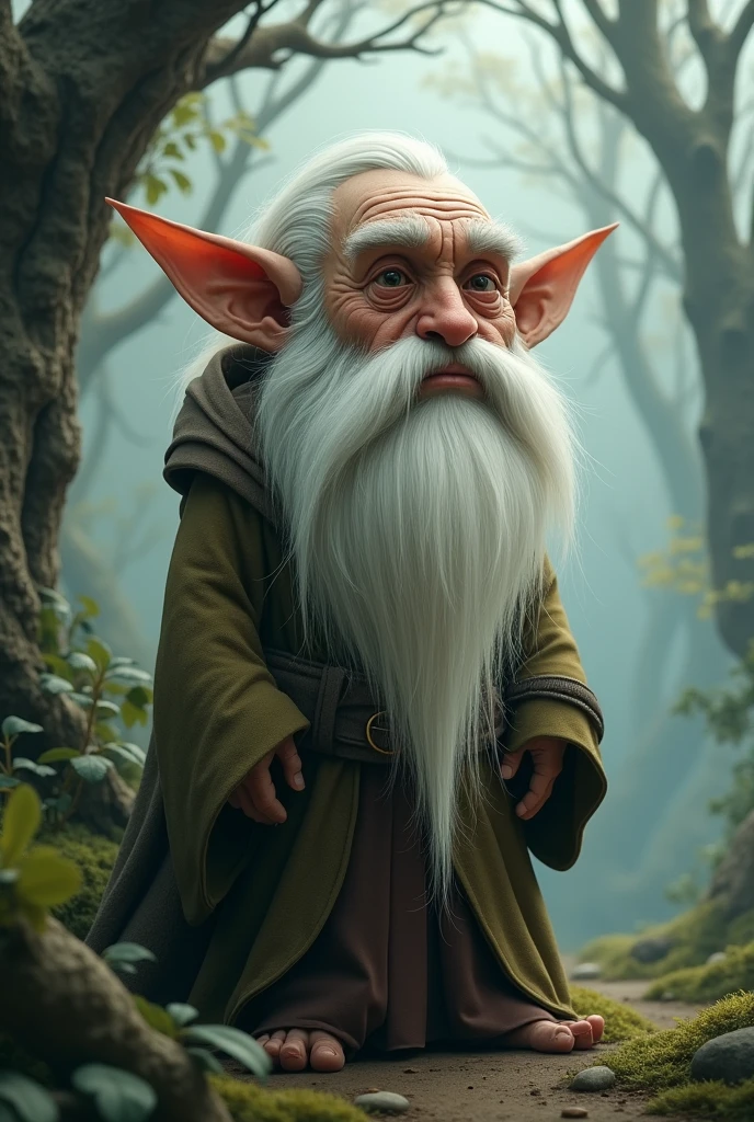 A short, old elf man