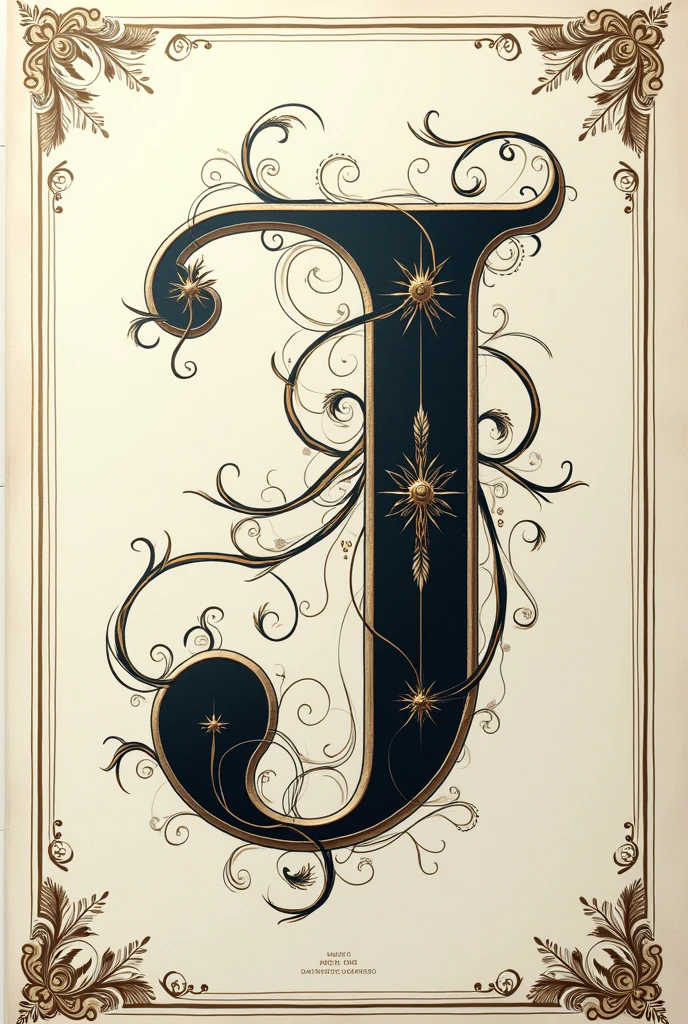 create notebook cover using letter j