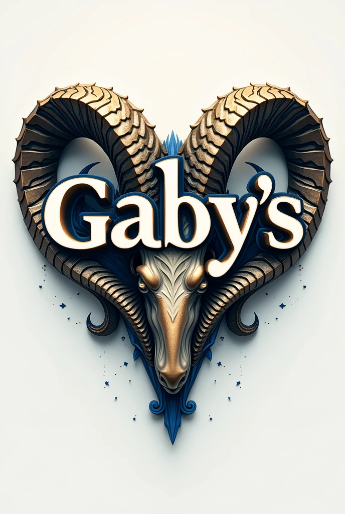 Logo exactly the word Gaby's mixing with the Aries sign in all its splendor