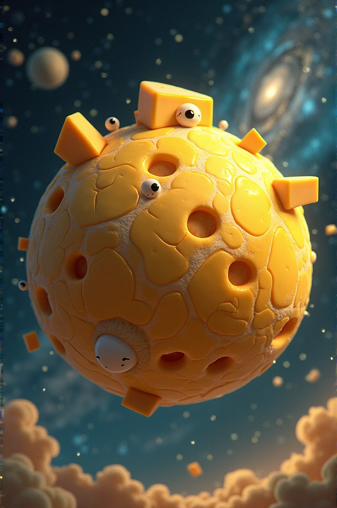 Earth but it is made of cheese