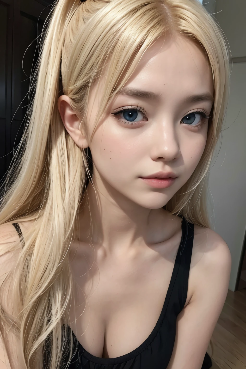 A 2 woman, with Nordic and oriental style, blonde