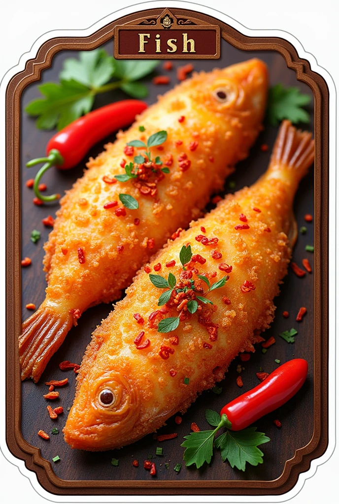 Sticker balado crispy salted fish by ibu lina