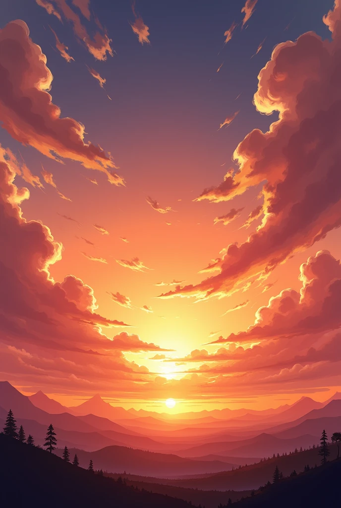 a sunset 