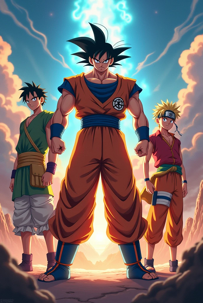 goku naruto luffy