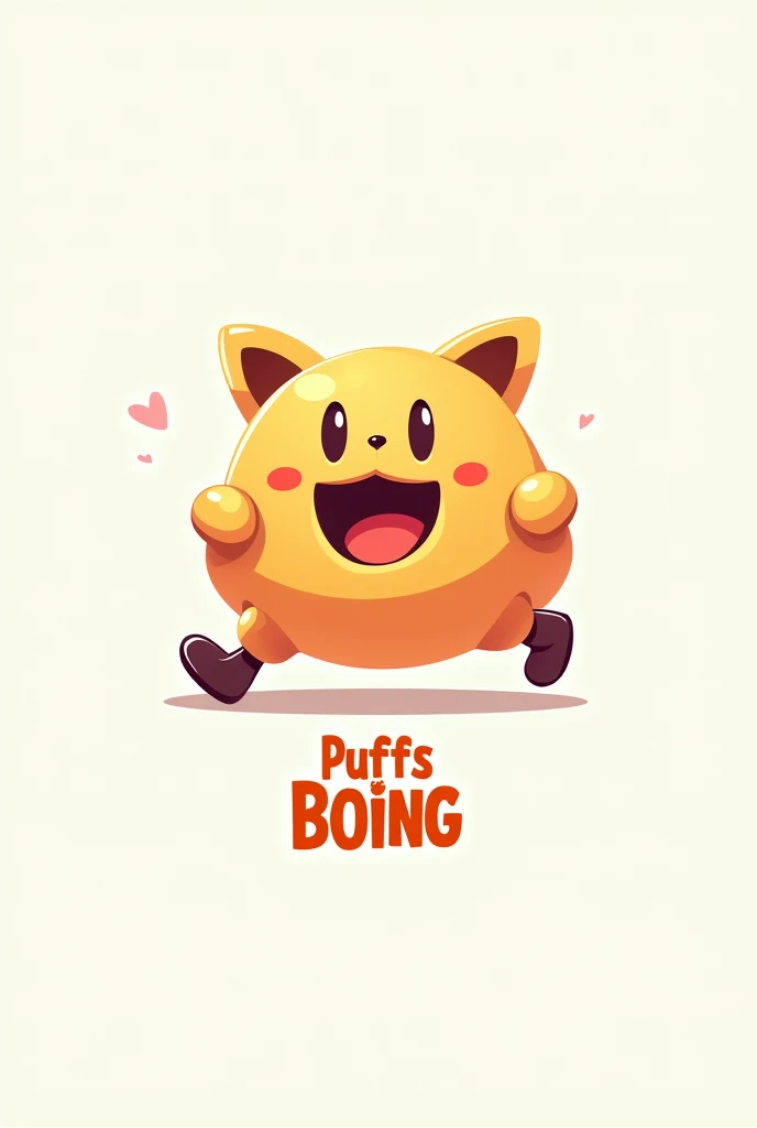 Logo of a Boing game and containing the letter puffs boing below 