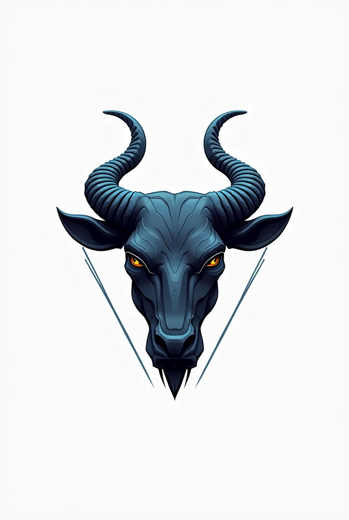 Logo exactly the word futuristic Gabys mixed with the Taurus sign in all its splendor and strength