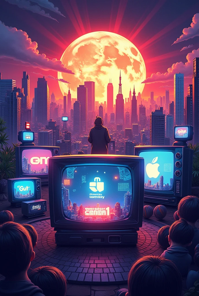 a flyer for famous tv channels